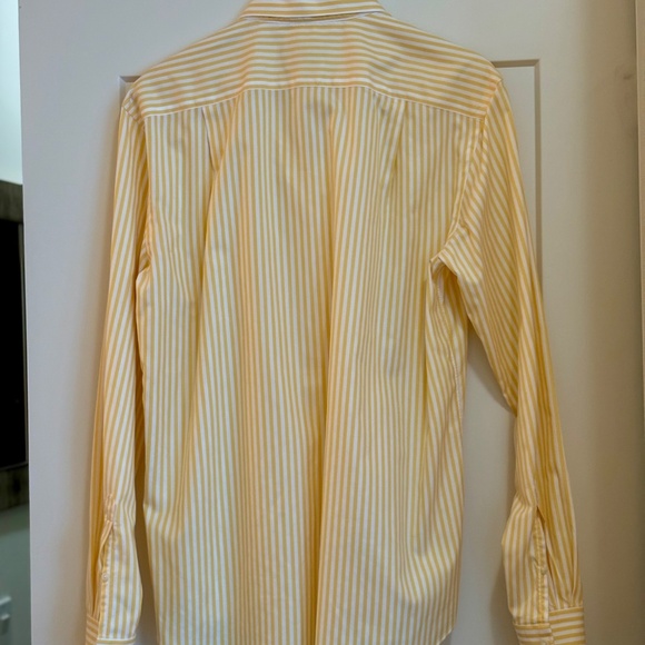 Daniel Cremieux Long Sleeve Yellow Stripe Button Shirt - Picture 2 of 2